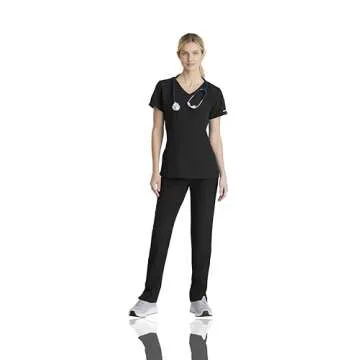 BARCO Skechers Vitality Women's Charge 4-Pocket Scrub Pant - Black, Petite L