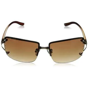 Stylish Foster Grant Women's Vera Oval Sunglasses - Gold/Brown 64mm