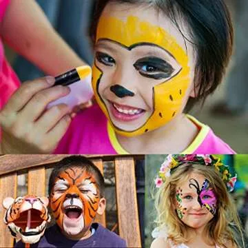 Halloween Face Makeup Kit, Halloween Face Paint Body Crayons for Kids Party Costume 12 Colors