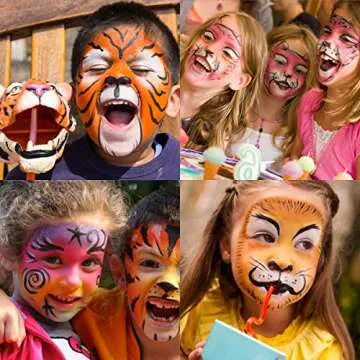 Halloween Face Makeup Kit, Halloween Face Paint Body Crayons for Kids Party Costume 12 Colors