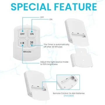 AlltroLite Portable COB LED Light Bulbs - Remote Controlled