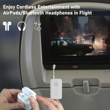 YMOO Bluetooth 5.3 Audio Adapter: 2-in-1 Transmitter & Receiver with 22h Battery Life