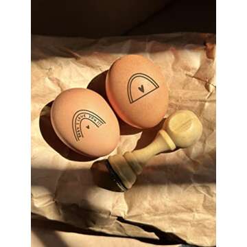 Customize EGG STAMP, Flat Rubber Stamp for Eggs, Custom Egg Stamp, Mini Egg Stamp For Farm, Fresh Egg Stamp