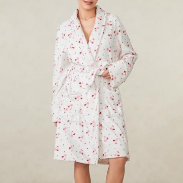 Cozy Cherry Print Kimono Robe for Women - IMISSILLEB