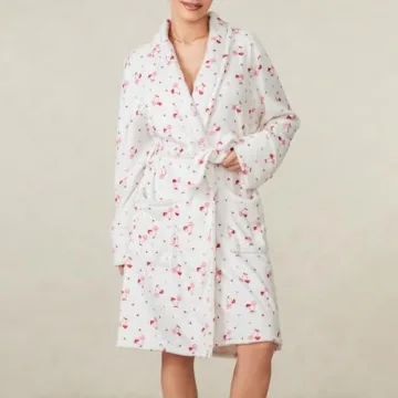 Cozy Cherry Print Kimono Robe for Women - IMISSILLEB