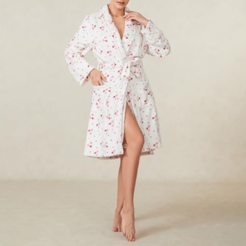 Cozy Cherry Print Kimono Robe for Women - IMISSILLEB