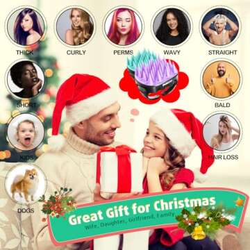 Cbiumpro 2-Pack Scalp Massager Shampoo Brush, Ultra Soft Silicone Scalp Scrubber Exfoliator Brush for Hair Growth & Dandruff Removal - 100% Fit All Hair Types