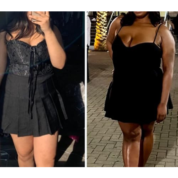 SANGTREE Junior Teen Girls Womens High Waist School Uniform Cosplay Costume Pleated Short Skirt, Black US L