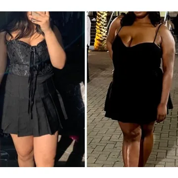 SANGTREE Junior Teen Girls Womens High Waist School Uniform Cosplay Costume Pleated Short Skirt, Black US L