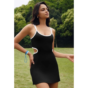 Stylish ReachMe Women's Tennis Dress with Built-in Shorts