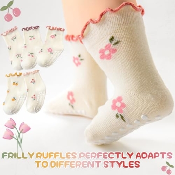 Aroveea Baby Toddler Socks Non Slip Grip Cute Fun Design