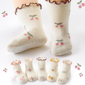 Aroveea Baby Toddler Socks Non Slip Grip Cute Fun Design