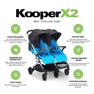 Joovy Kooper X2 Double Stroller for Easy Travel