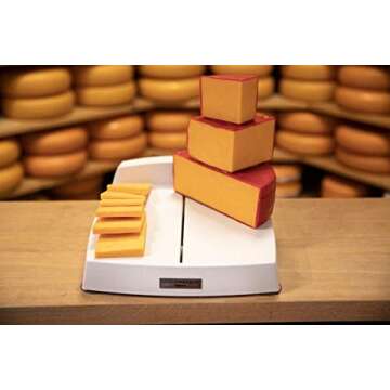 Cheese Slicer With Adjustable Thickness - Wire Cheese Slicer For Mozzarella Cheese, Cheddar Cheese, ...