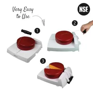 Cheese Slicer With Adjustable Thickness - Wire Cheese Slicer For Mozzarella Cheese, Cheddar Cheese, Gouda Cheese - Cheese Slicers For Block Cheese Heavy Duty Wires