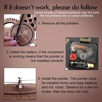 Oldtown Clocks 23" inch Noiseless Silent Non-Ticking Gears Not Moving Wall Clock (Roman Numeral,Anti-Bronze)