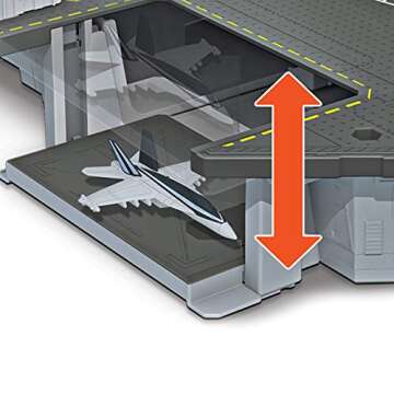 Matchbox Top Gun Aircraft Carrier Playset for Kids 4-8