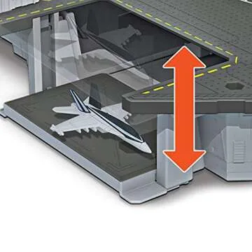 Matchbox Top Gun Aircraft Carrier Playset for Kids 4-8