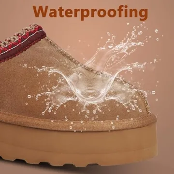 INPAKSA Women's Warm Platform Boots Stylish Anti-Slip