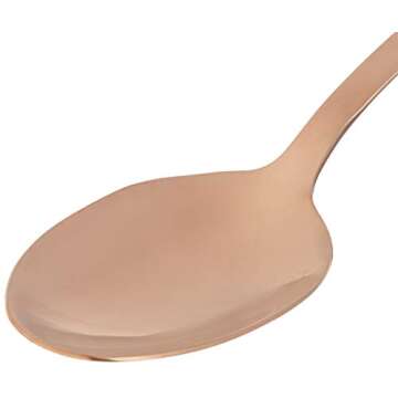 Mercer Culinary 18-8 Stainless Steel Plating Spoon, 7-7/8 Inch, Rose Gold