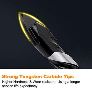 Concrete & Masonry Drill Bit Set (5PCS) by TITGGI