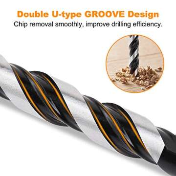 Concrete & Masonry Drill Bit Set (5PCS) by TITGGI