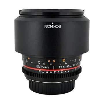 Rokinon Cine CV85M-MFT 85mm T1.5 Cine Aspherical Lens for Micro Four-Thirds 85-85mm Fixed Lens for Olympus/Panasonic Micro 4/3 Cameras