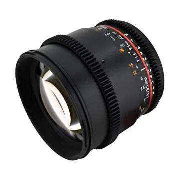 Rokinon Cine CV85M-MFT 85mm T1.5 Cine Aspherical Lens for Micro Four-Thirds 85-85mm Fixed Lens for Olympus/Panasonic Micro 4/3 Cameras