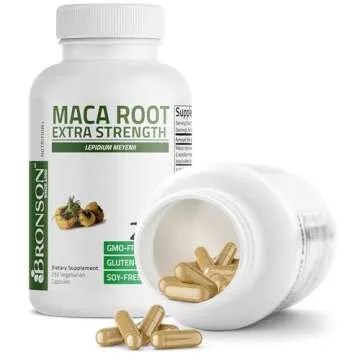 Bronson Maca Root Extra Lepidium Meyenii, Non-GMO, 250 Vegetarian Capsules