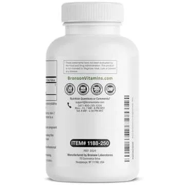 Bronson Maca Root Extra Lepidium Meyenii, Non-GMO, 250 Vegetarian Capsules