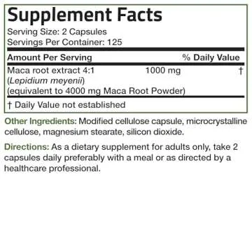 Bronson Maca Root Extra Lepidium Meyenii, Non-GMO, 250 Vegetarian Capsules