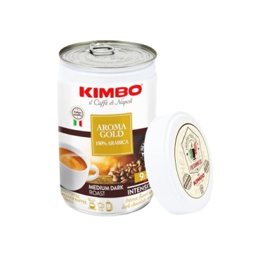 Kimbo Aroma Gold Arabica Coffee Dark Chocolate Notes