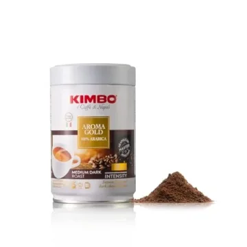Kimbo Aroma Gold Arabica Coffee Dark Chocolate Notes