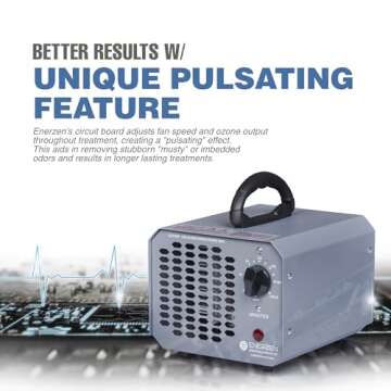 Enerzen O-888 Industrial Ozone Generator 70,000 mg/h - O3 Machine Air Ionizer Odor Remover Eliminator for Rooms, Smoke, Cars, and Pets