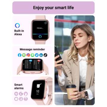 Smart Watch for Women with Alexa & Fitness Tracker