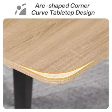 Tribesigns 6FT Conference Table, 70.86L x 35.43W x 29.52H Inches Boat Shaped Meeting Table, Modern Seminar Table for Office Meeting Conference Room (Light Wood Grain, 6ft)