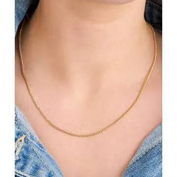 Barzel 18K Gold Plated Cuban Link Necklace for All