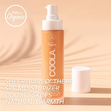 COOLA Organic Rosilliance BB Cream with SPF 30, Tinted Moisturizer Sunscreen & Foundation, Dermatologist Tested, Golden Hour, 1.5 Fl Oz