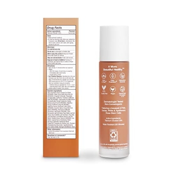 COOLA Organic Rosilliance BB Cream with SPF 30, Tinted Moisturizer Sunscreen & Foundation, Dermatologist Tested, Golden Hour, 1.5 Fl Oz