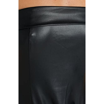 Shop Just Quella Strapless Faux Leather Mini Dress