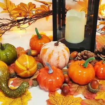 winemana Fall Pumpkins Decor Set for Thanksgiving Home Decor