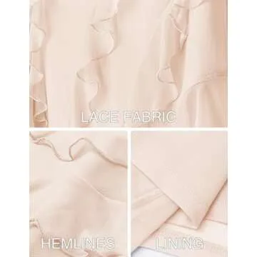 ZESICA Women's 2025 Summer Strapless Bodycon Tube Dress Sexy Off Shoulder Mesh Irregular Ruffle Backless Party Midi Dresses,Beige,Large