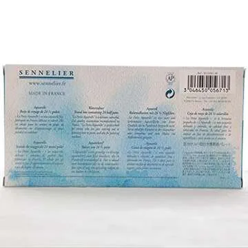 Sennelier, La Petite Aquarelle Watercolor Sets, 24-Color Half Pan Set, Multicolor