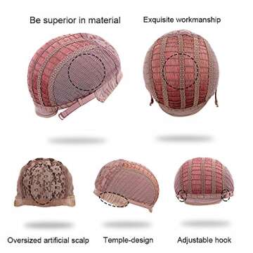 STYLER Long Pure White Synthetic Wig with Bangs - Natural Long Wavy Cosplay Wigs for Women Halloween Christmas 30" (Pure White)