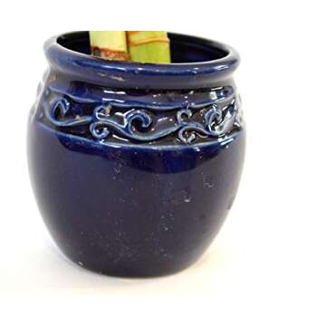 Live 3 Style Party Set of 4 Bamboo Plant Arrangement w/ Ceramic Vase