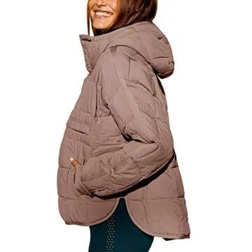 Fazortev Women's Oversized Lightweight Warm Puffer Jacket