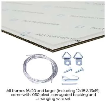 ArtToFrames 20x35 Gold Foil Wood Picture Frame