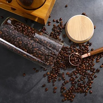 ZOMUIA Airtight Glass Coffee Storage Jars - 3Pcs Set