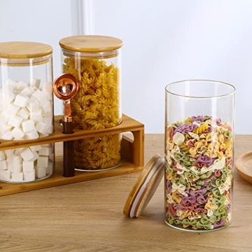 ZOMUIA Airtight Glass Coffee Storage Jars - 3Pcs Set