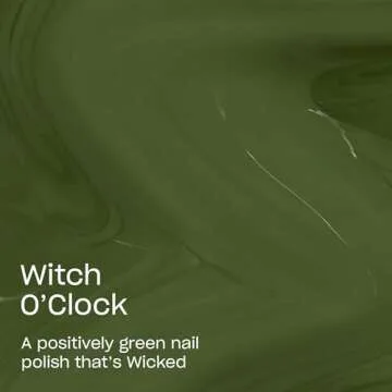 OPI Nail Lacquer, Green Nail Polish, Up to 7 Days of Wear, Chip Resistant & Fast Drying, x Wicked Limited Edition Collection, Witch O'Clock, 0.5 fl oz